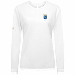 Kansas City Royals Levelwear Women's Sequoia Primary Logo Long Sleeve T-Shirt White