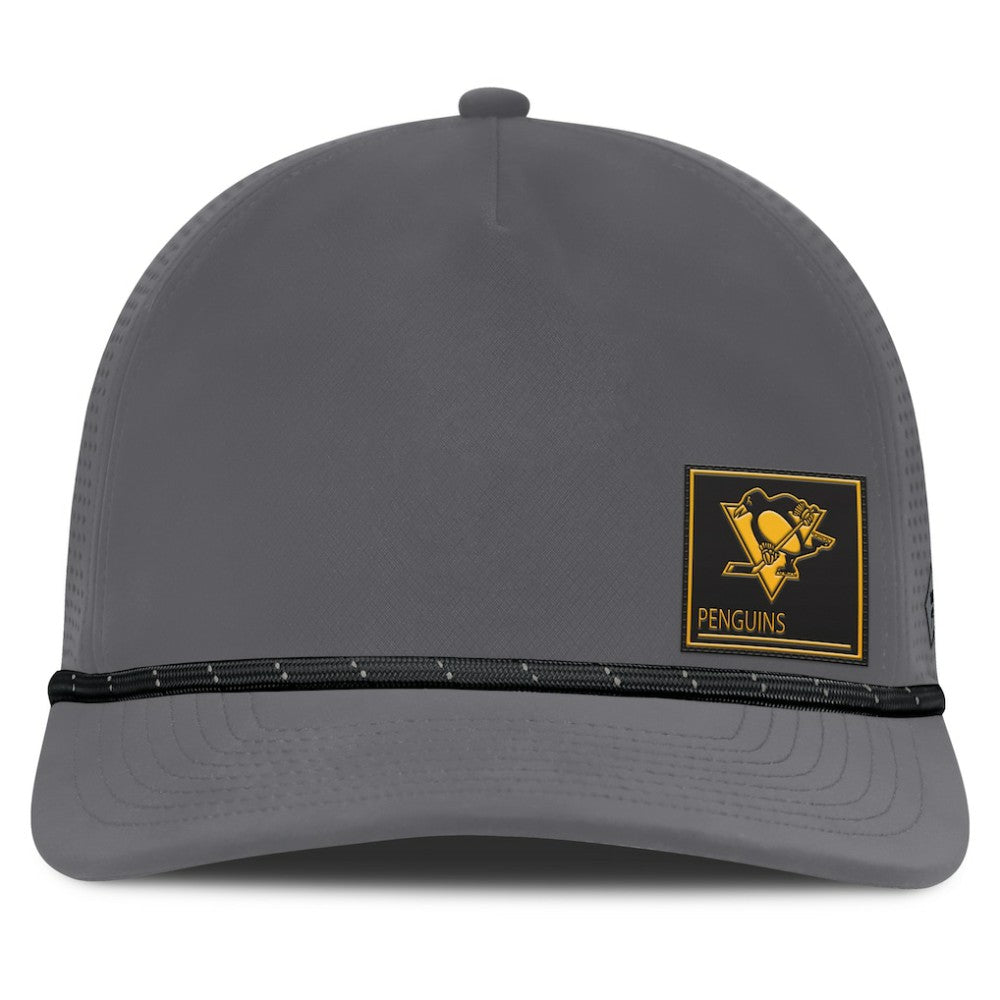 Pittsburgh Penguins Fanatics Captain Rope Adjustable Hat - Gray Hats