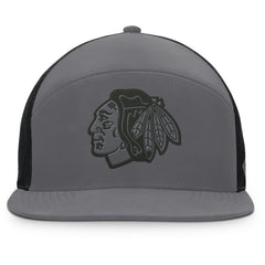Chicago Blackhawks Fanatics Fairweather Adjustable Hat - Charcoal Hats