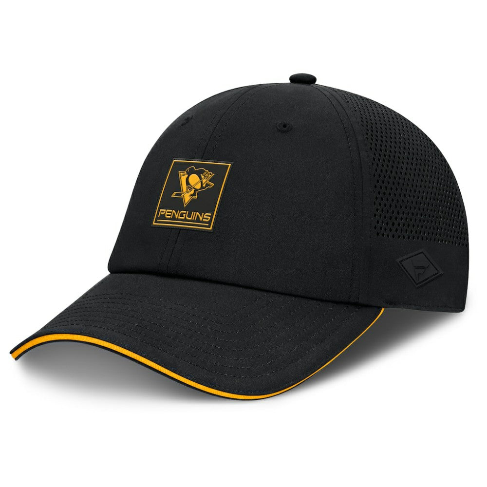Pittsburgh Penguins Fanatics Driver Adjustable Hat - Black Hats