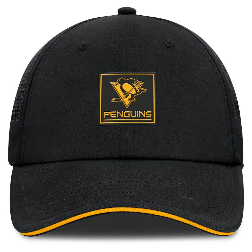 Pittsburgh Penguins Fanatics Driver Adjustable Hat - Black Hats