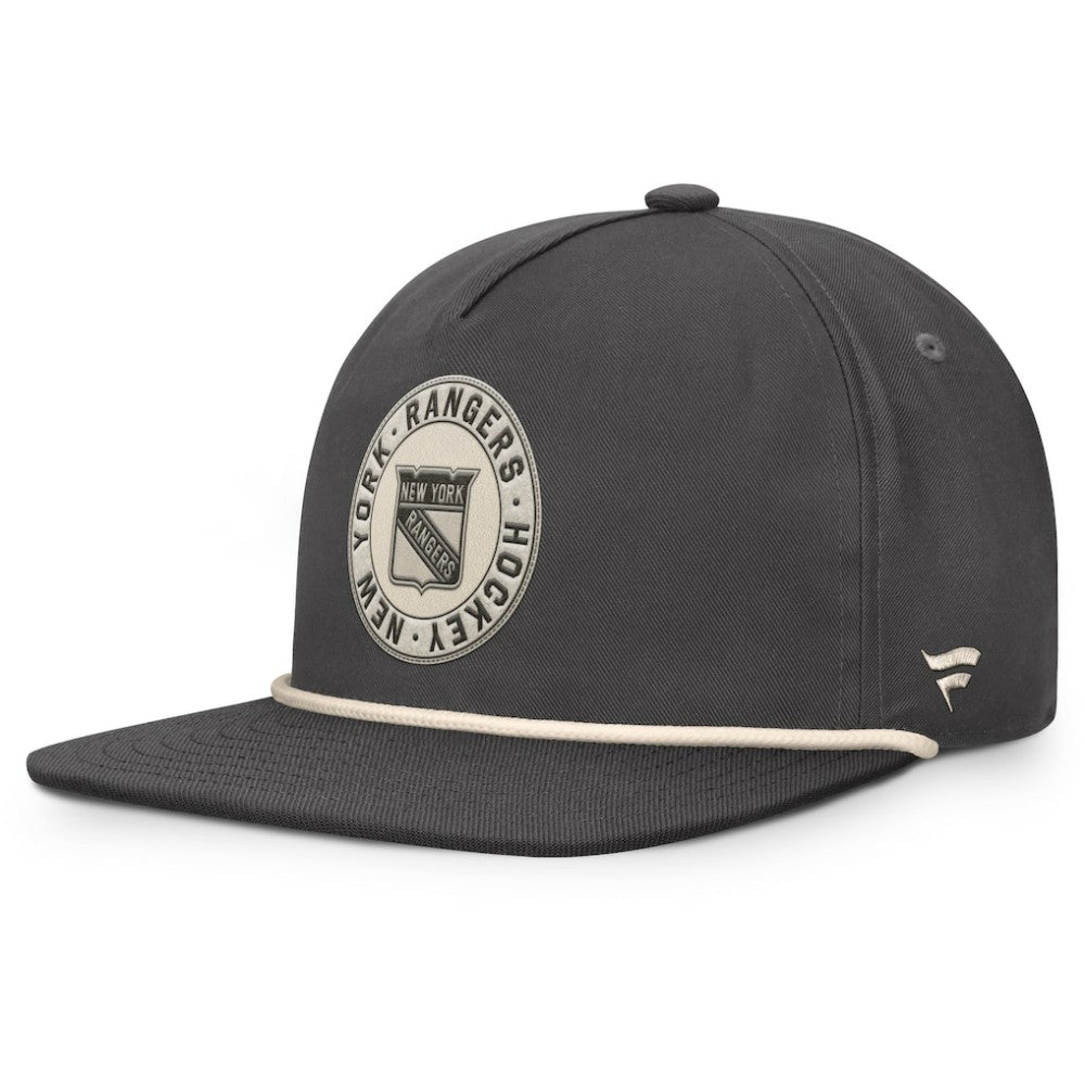 New York Rangers Fanatics Closer Adjustable Hat - Charcoal Hats