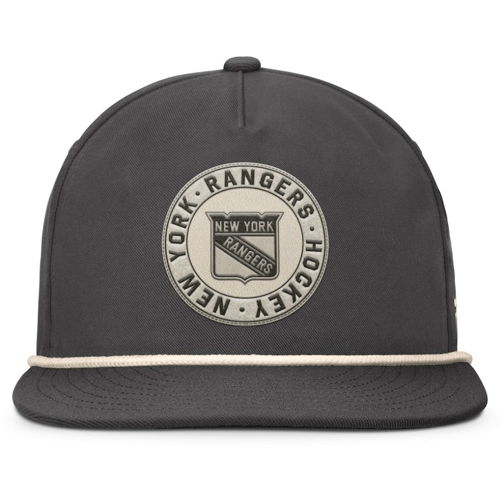New York Rangers Fanatics Closer Adjustable Hat - Charcoal Hats