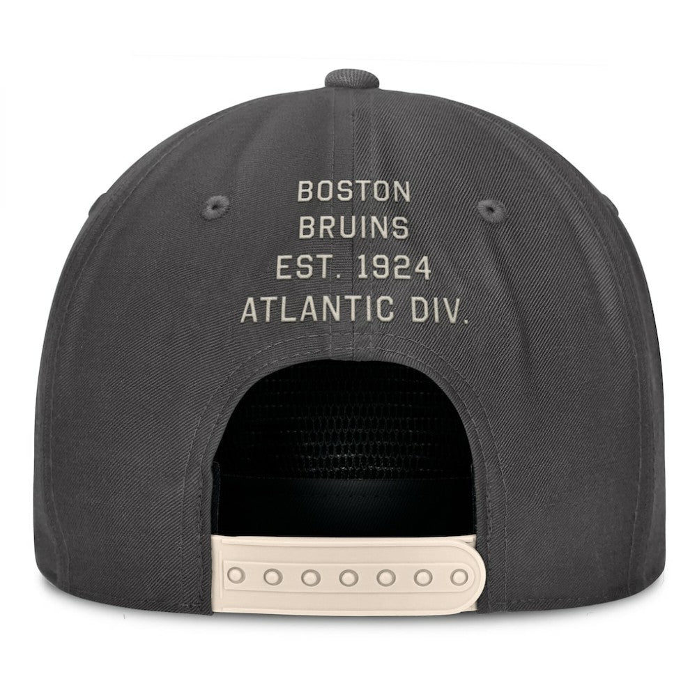 Boston Bruins Fanatics Closer Adjustable Hat - Charcoal Hats