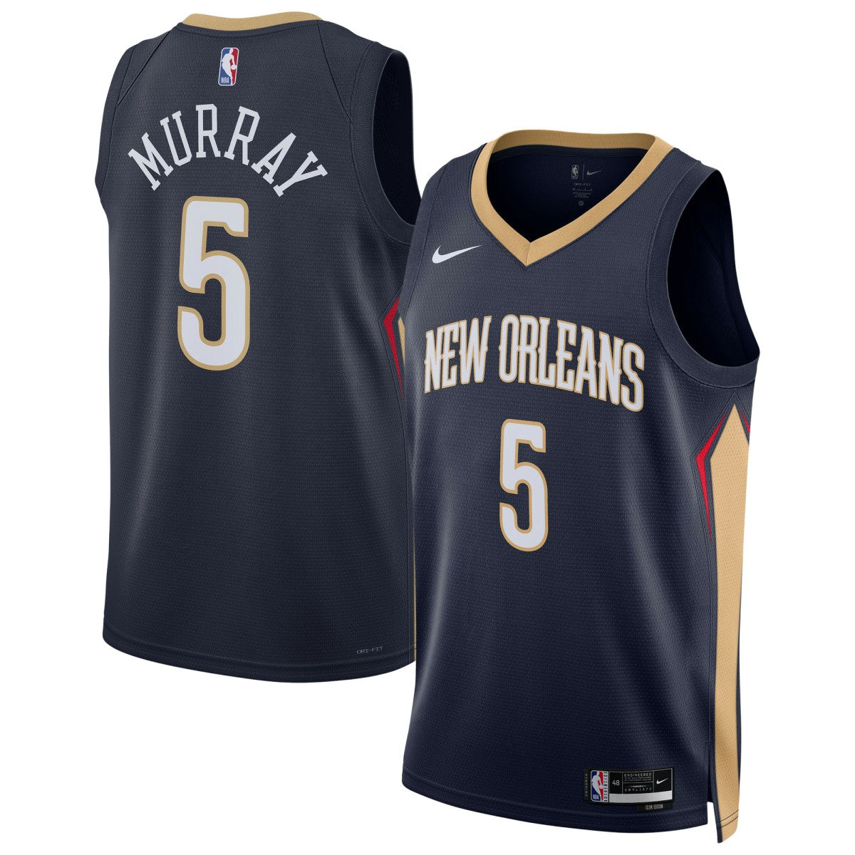 Dejounte Murray New Orleans Pelicans Unisex 2024 Offseason Addition Swingman Jersey - Navy shop
