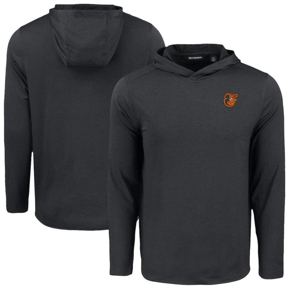 Baltimore Orioles Cutter & Buck Coastline Epic Comfort Recycled Eco Hoodie Long Sleeve T-Shirt Black