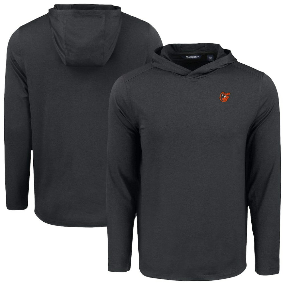 Baltimore Orioles Cutter & Buck Coastline Epic Comfort Recycled Eco Hoodie Long Sleeve T-Shirt Black