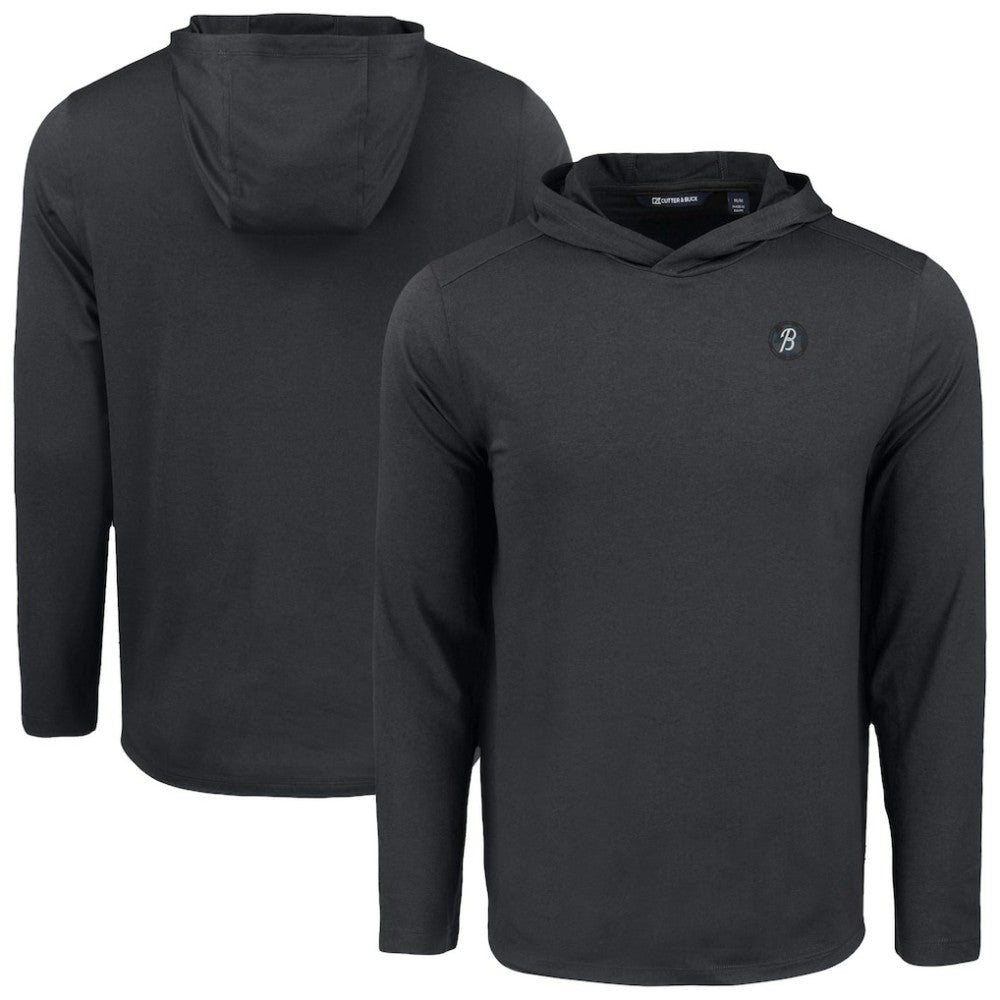 Baltimore Orioles Cutter & Buck Coastline Epic Comfort Recycled Eco Hoodie Long Sleeve T-Shirt Black