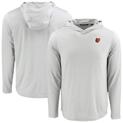 Baltimore Orioles Cutter & Buck Coastline Epic Comfort Recycled Eco Hoodie Long Sleeve T-Shirt Gray