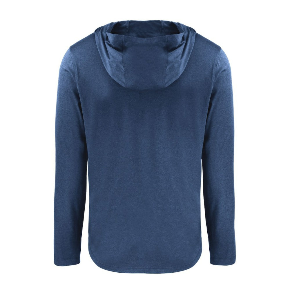 Detroit Tigers Cutter & Buck Coastline Epic Comfort Recycled Eco Hoodie Long Sleeve T-Shirt Navy