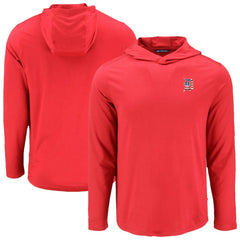 Detroit Tigers Cutter & Buck Coastline Epic Comfort Recycled Eco Hoodie Long Sleeve T-Shirt Red
