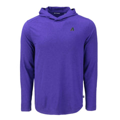 Arizona Diamondbacks Cutter & Buck Coastline Epic Comfort Recycled Eco Hoodie Long Sleeve T-Shirt Purple