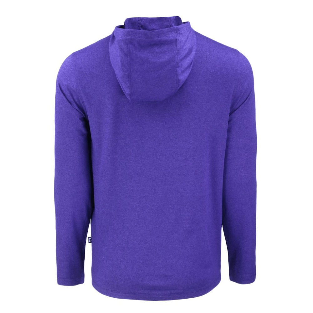 Arizona Diamondbacks Cutter & Buck Coastline Epic Comfort Recycled Eco Hoodie Long Sleeve T-Shirt Purple