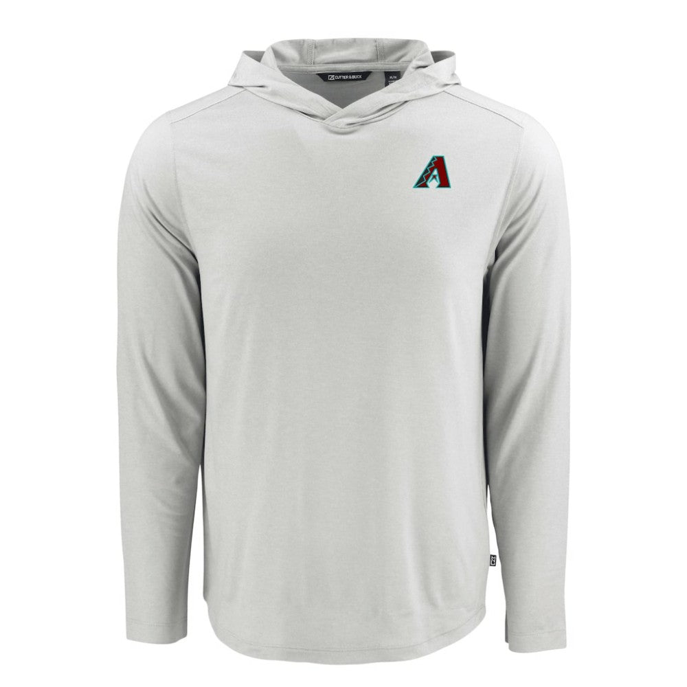 Arizona Diamondbacks Cutter & Buck Coastline Epic Comfort Recycled Eco Hoodie Long Sleeve T-Shirt Gray