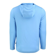 Atlanta Braves Cutter & Buck Coastline Epic Comfort Recycled Eco Hoodie Long Sleeve T-Shirt Powder Blue