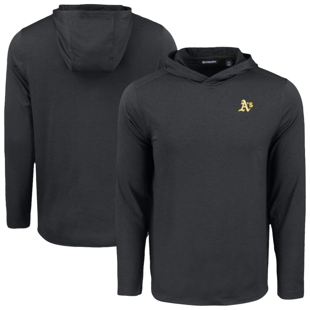 Athletics Cutter & Buck Coastline Epic Comfort Recycled Eco Hoodie Long Sleeve T-Shirt Black