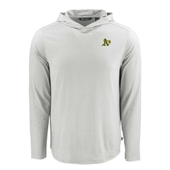 Athletics Cutter & Buck Coastline Epic Comfort Recycled Eco Hoodie Long Sleeve T-Shirt Gray