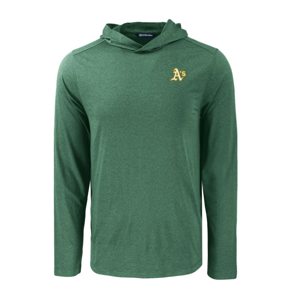 Athletics Cutter & Buck Coastline Epic Comfort Recycled Eco Hoodie Long Sleeve T-Shirt Green