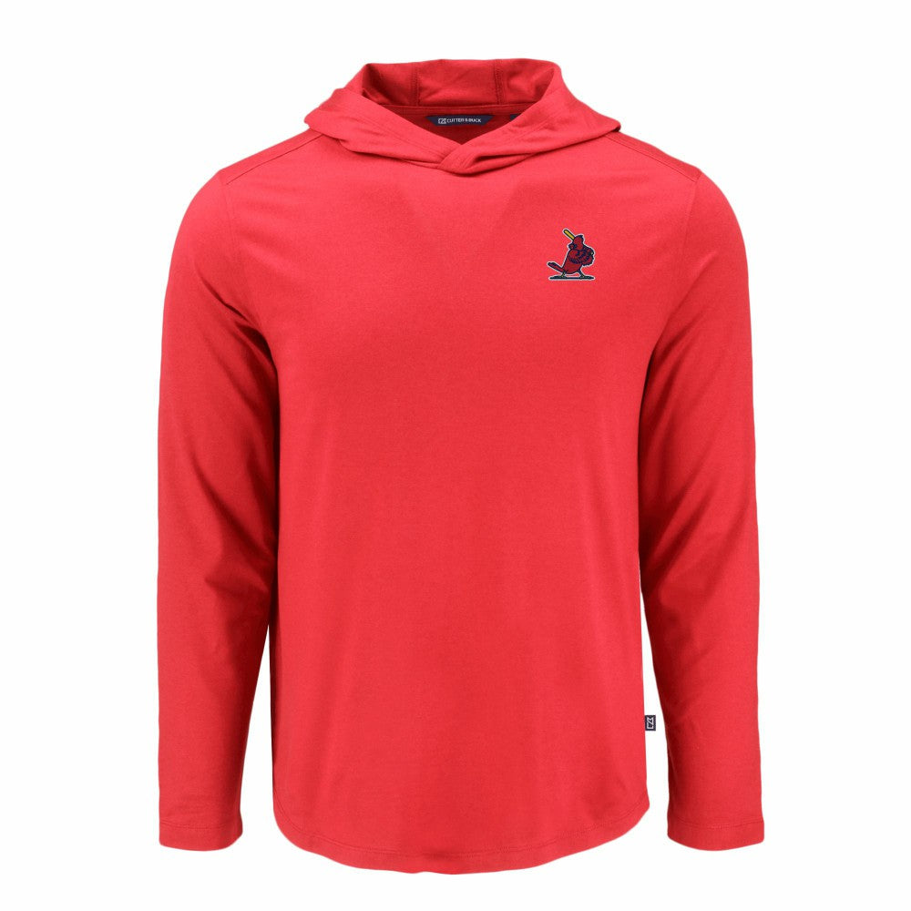St. Louis Cardinals Cutter & Buck Coastline Epic Comfort Recycled Eco Hoodie Long Sleeve T-Shirt Red