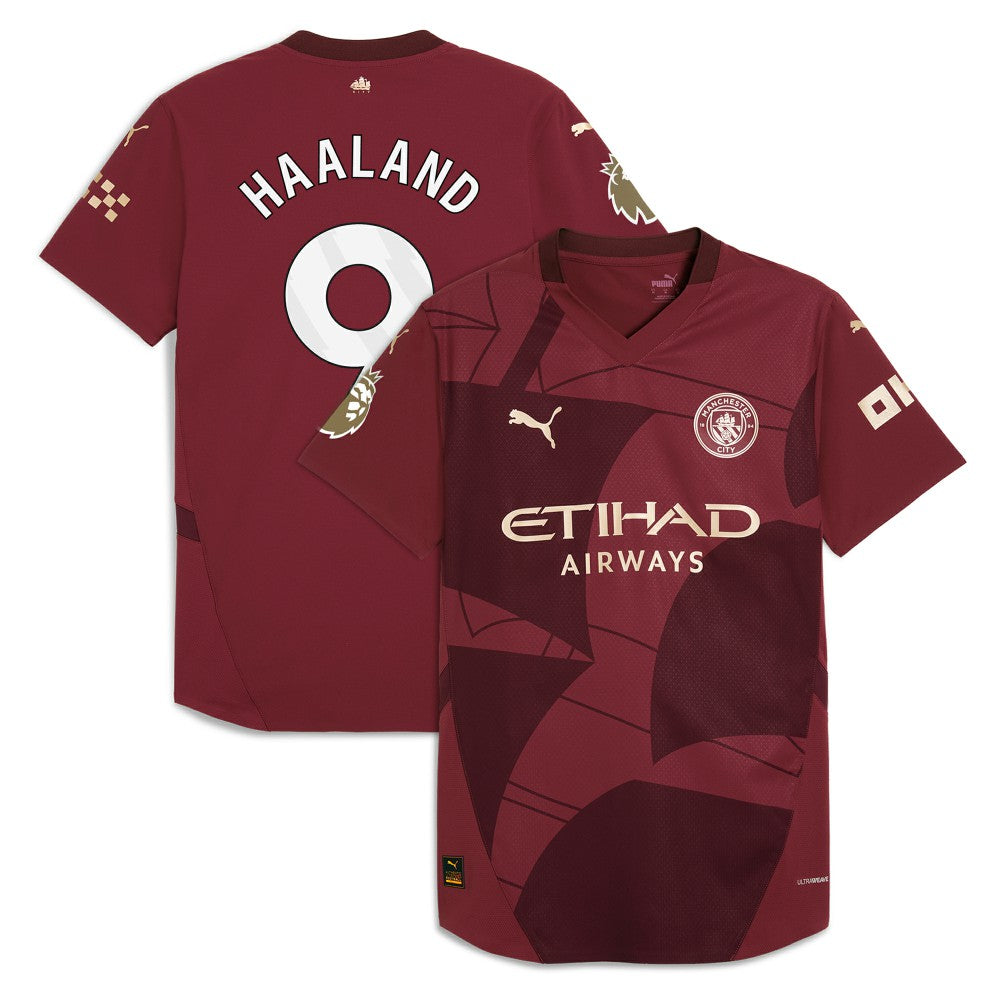 Erling Haaland Manchester City 2024/25 Third Player Jersey - Burgundy sale