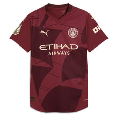 Erling Haaland Manchester City 2024/25 Third Player Jersey - Burgundy sale