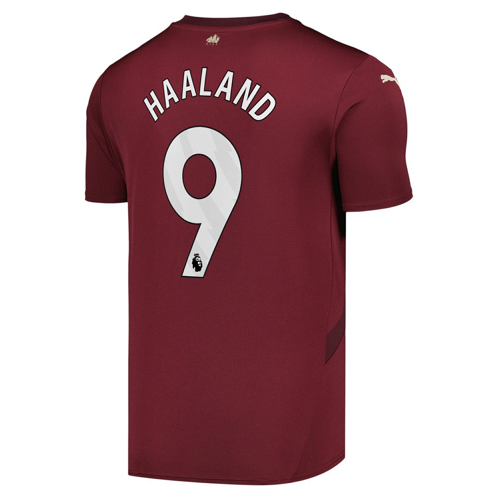Erling Haaland Manchester City 2024/25 Third Replica Player Jersey - Burgundy on sale