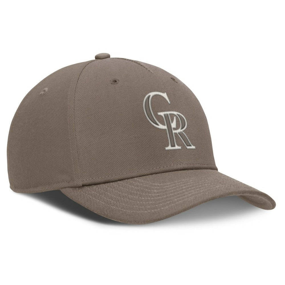 Colorado Rockies Rise Performance Adjustable Hat Brown