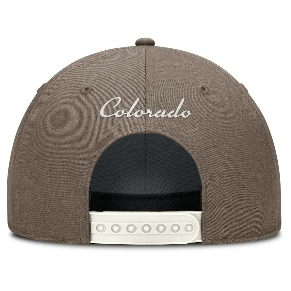 Colorado Rockies Rise Performance Adjustable Hat Brown