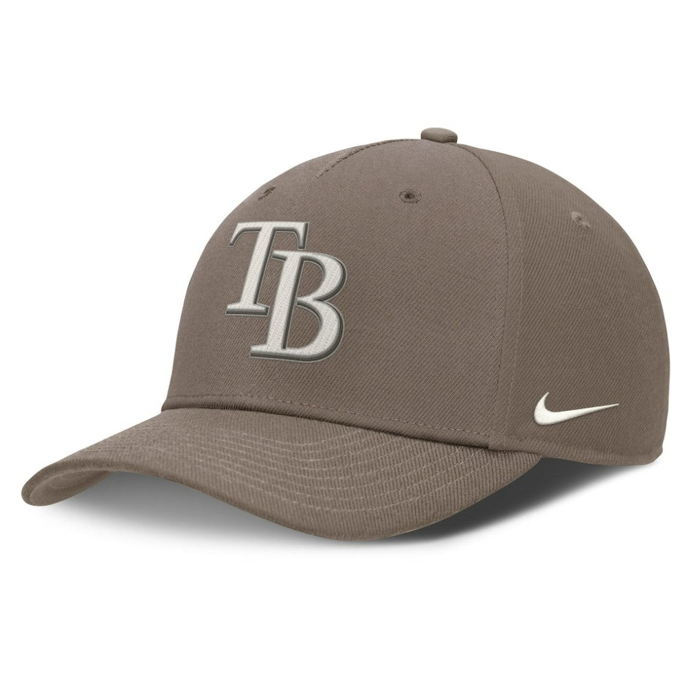 Tampa Bay Rays Rise Performance Adjustable Hat Brown
