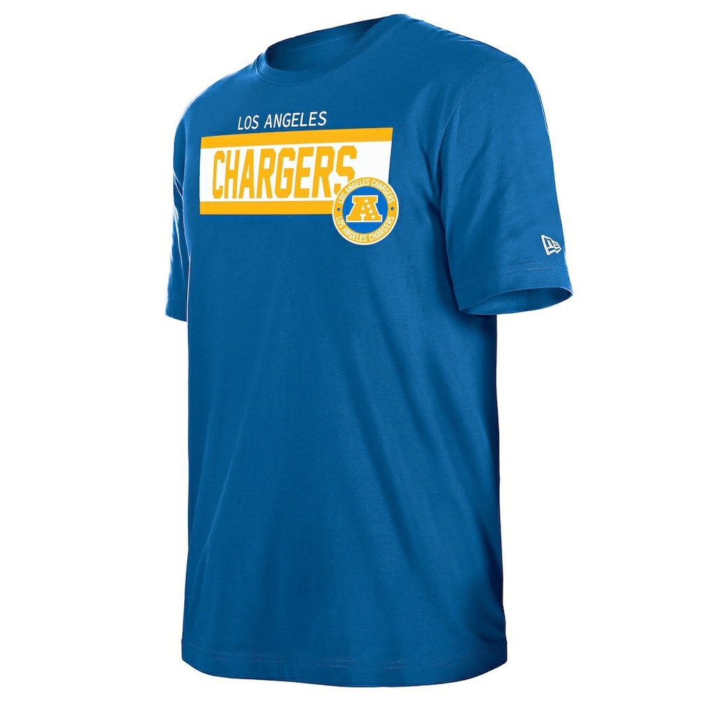Los Angeles Chargers New Era 3rd Down High Density Print T-Shirt - Blue for sale
