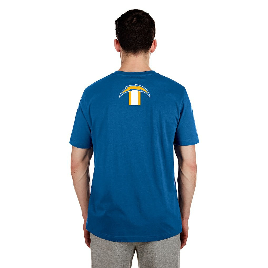 Los Angeles Chargers New Era 3rd Down High Density Print T-Shirt - Blue for sale