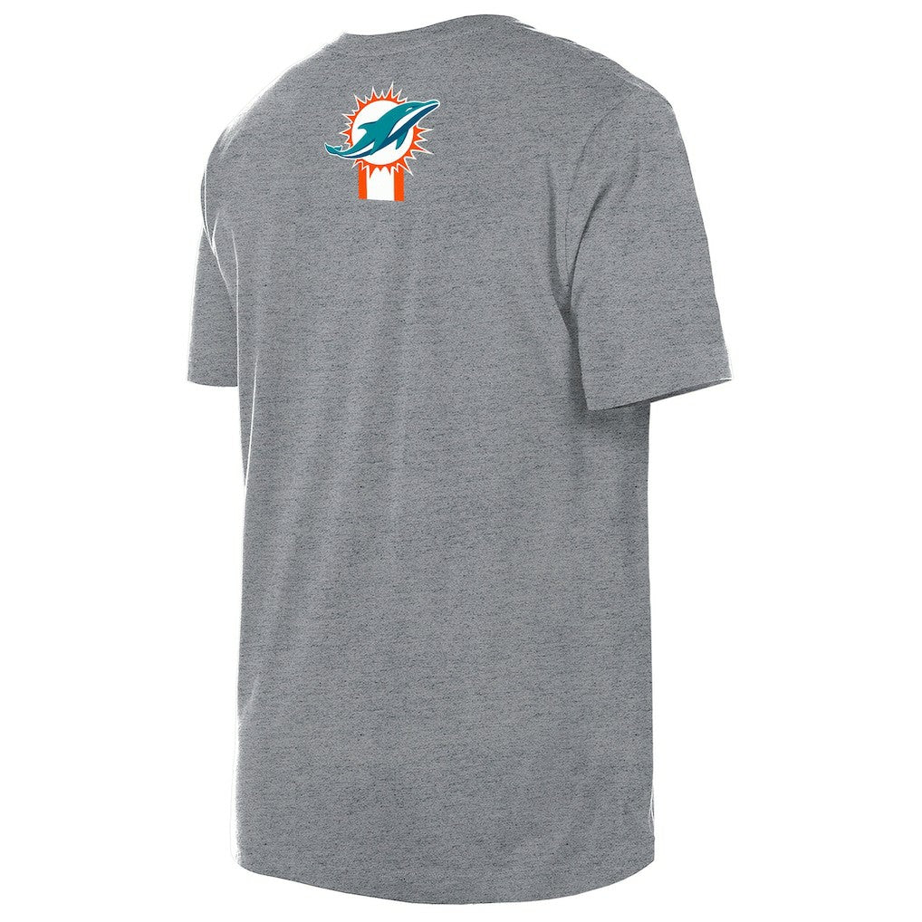 Miami Dolphins New Era 3rd Down High Density Print T-Shirt - Gray for sale