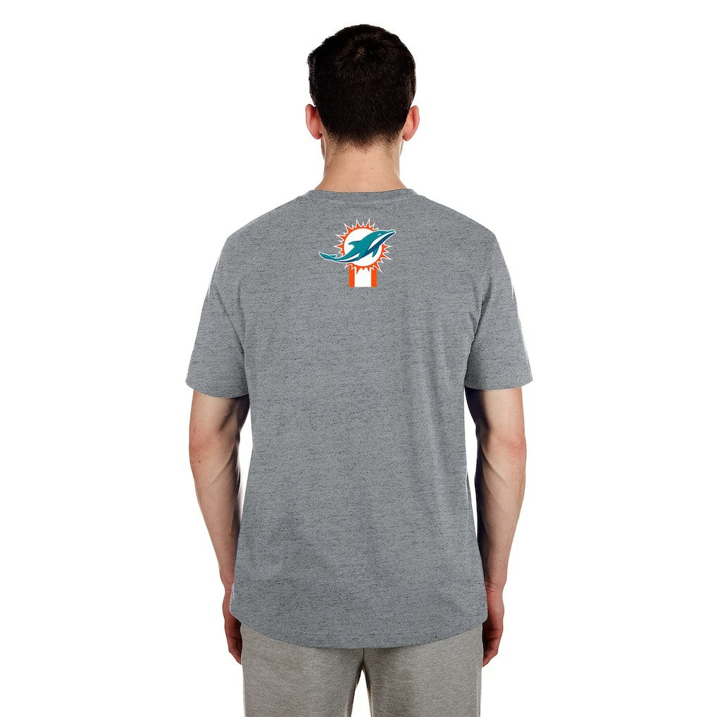 Miami Dolphins New Era 3rd Down High Density Print T-Shirt - Gray for sale
