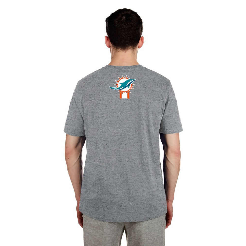Miami Dolphins New Era 3rd Down High Density Print T-Shirt - Gray for sale