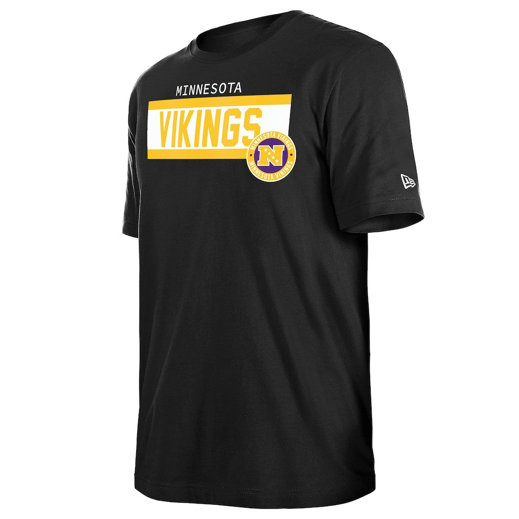 Minnesota Vikings New Era 3rd Down High Density Print T-Shirt - Black outlet