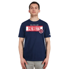 New England Patriots New Era 3rd Down High Density Print T-Shirt - Navy on sale