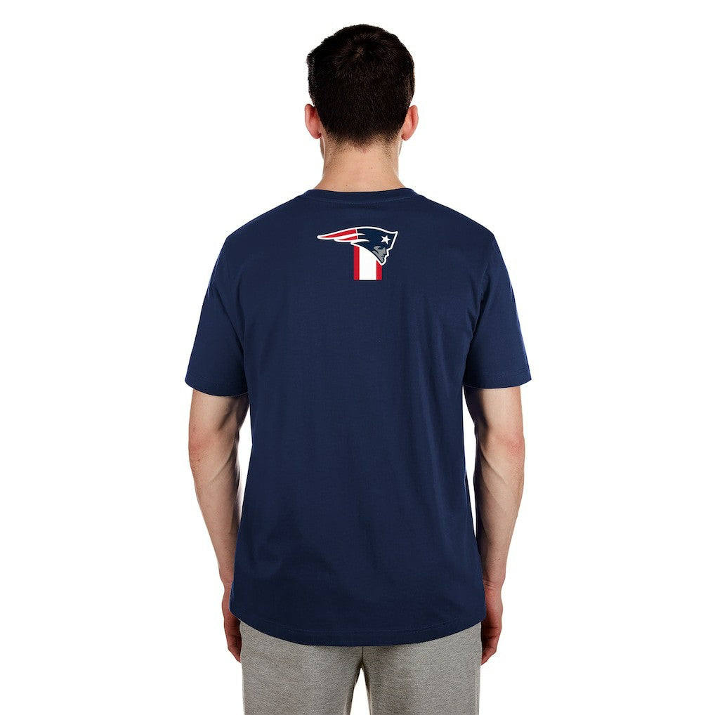 New England Patriots New Era 3rd Down High Density Print T-Shirt - Navy on sale