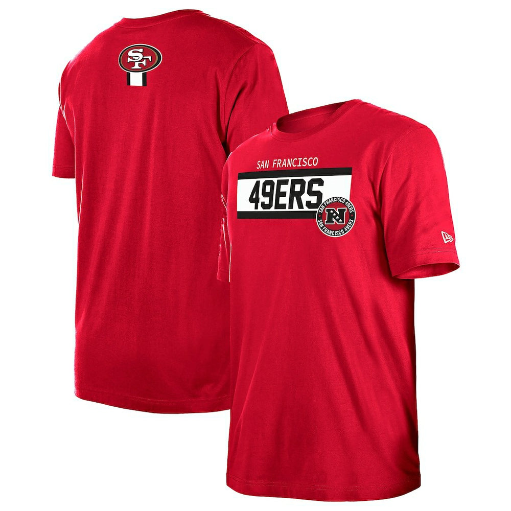 San Francisco 49ers New Era 3rd Down High Density Print T-Shirt - Scarlet discount