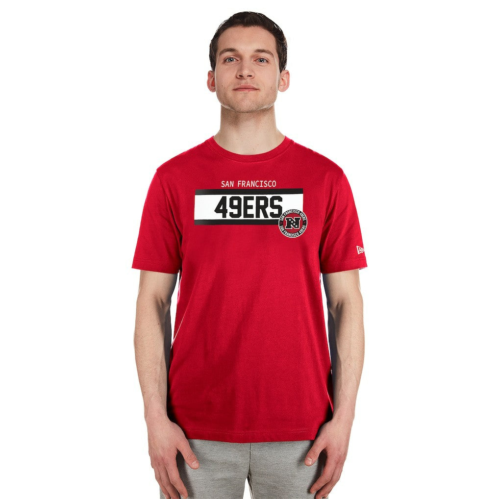 San Francisco 49ers New Era 3rd Down High Density Print T-Shirt - Scarlet discount