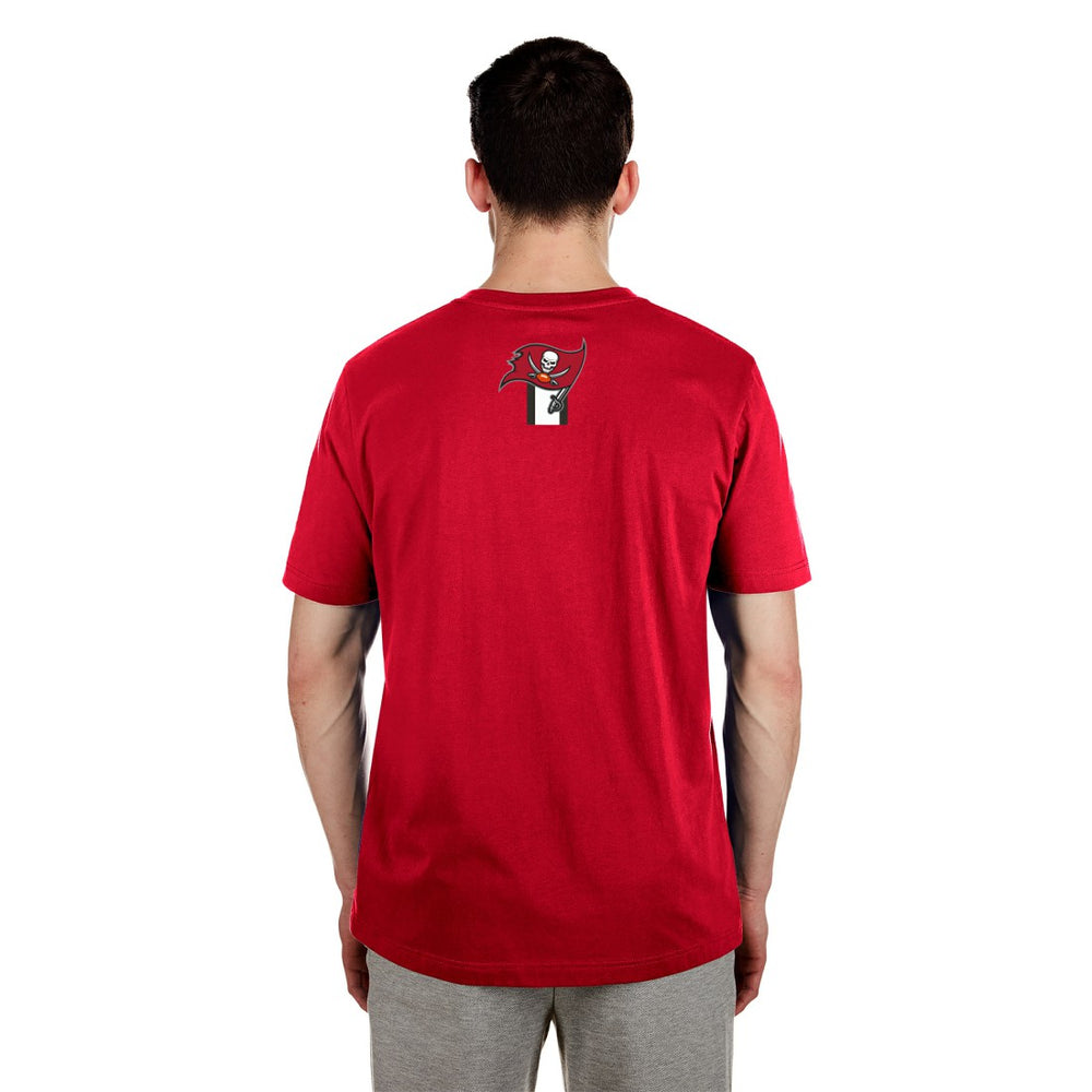 Tampa Bay Buccaneers New Era 3rd Down High Density Print T-Shirt - Red on sale