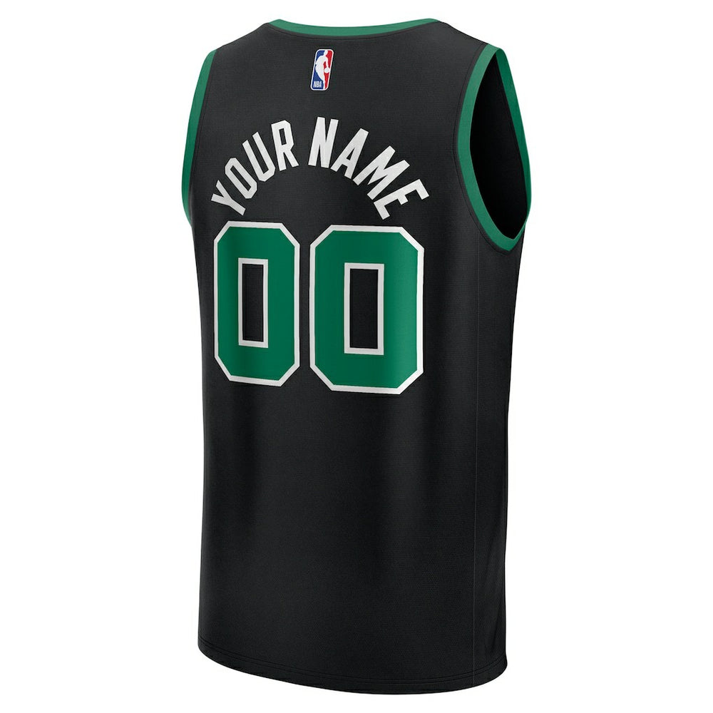 Boston Celtics Fast Break Custom Jersey - Statement Edition - Black cheap