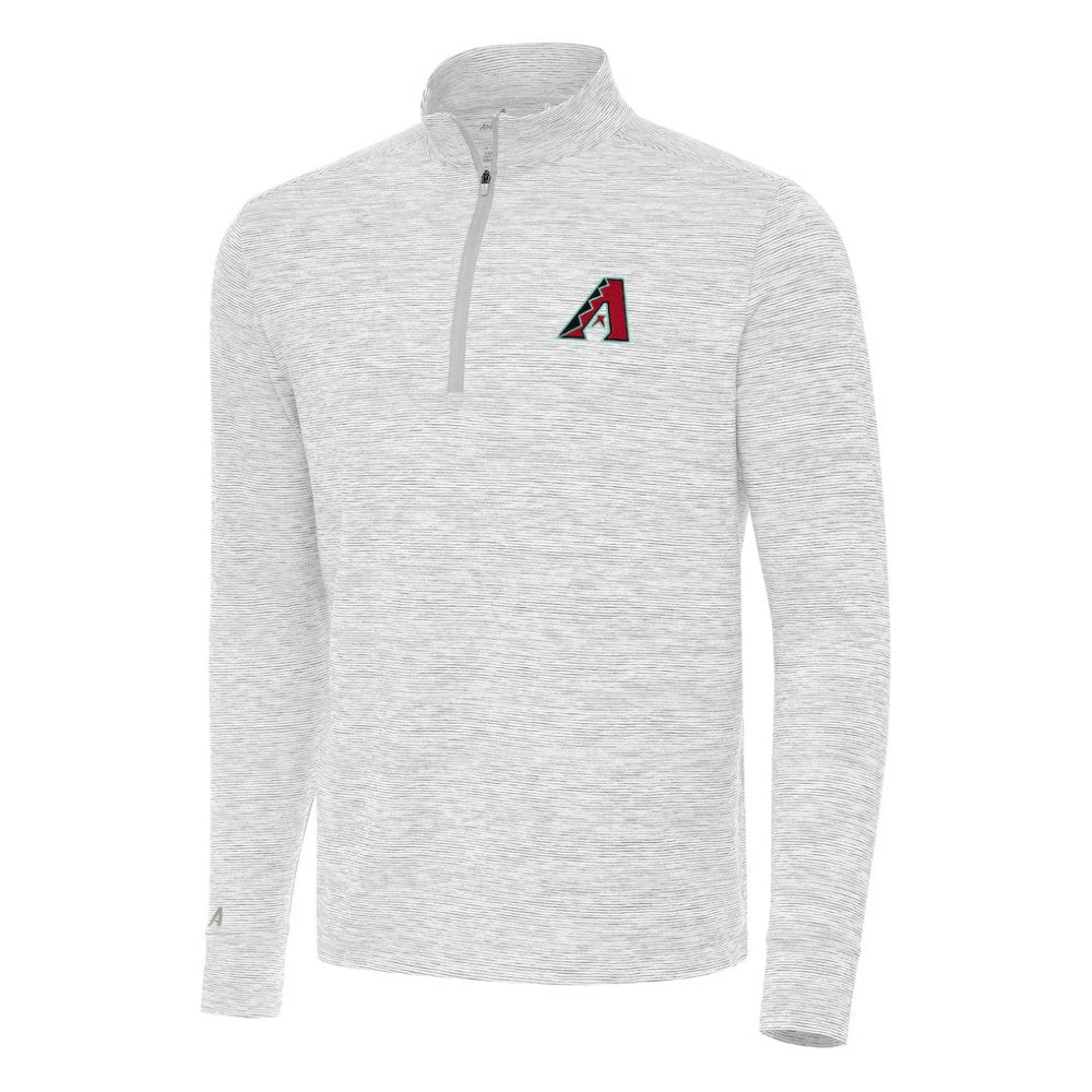 Arizona Diamondbacks Antigua Cause Quarter-Zip Top Gray/White