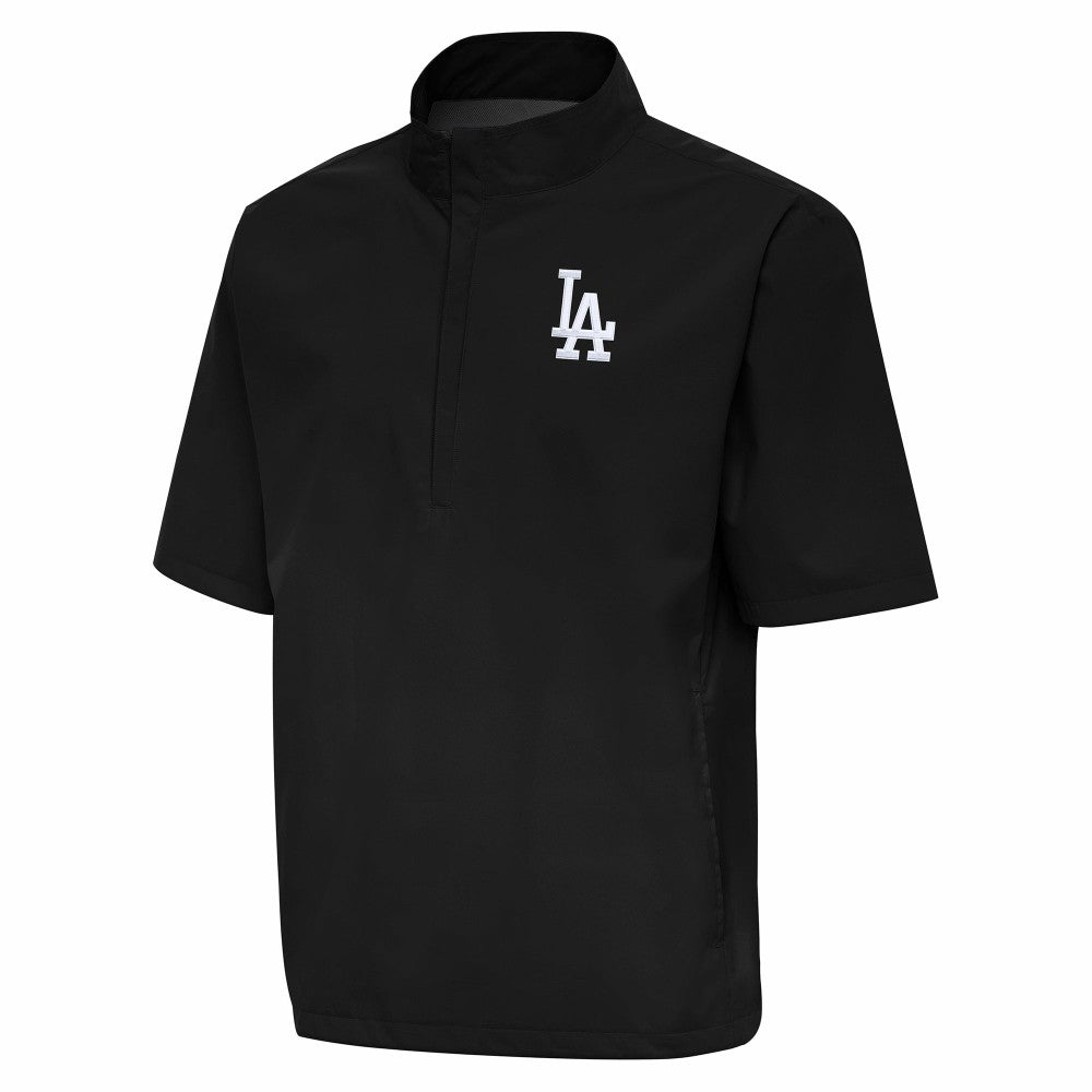 Los Angeles Dodgers Antigua Brisk Quarter-Zip Wind Shirt Black