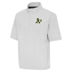 Athletics Antigua Brisk Quarter-Zip Wind Shirt Heather Gray