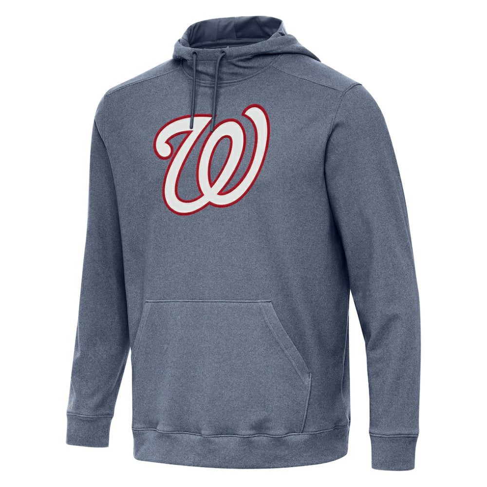 Washington Nationals Antigua Cloud Pullover Hoodie Heather Navy