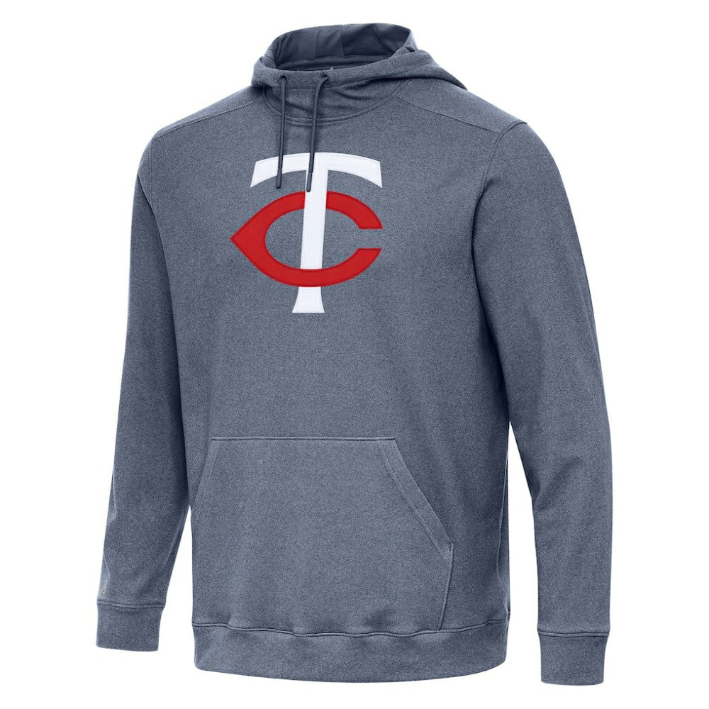Minnesota Twins Antigua Cloud Pullover Hoodie Heather Navy