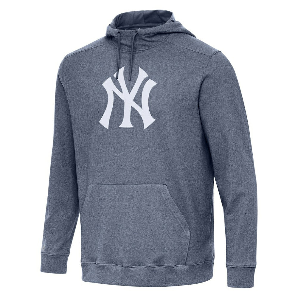 New York Yankees Antigua Cloud Pullover Hoodie Heather Navy