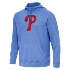 Philadelphia Phillies Antigua Cloud Pullover Hoodie Heather Royal