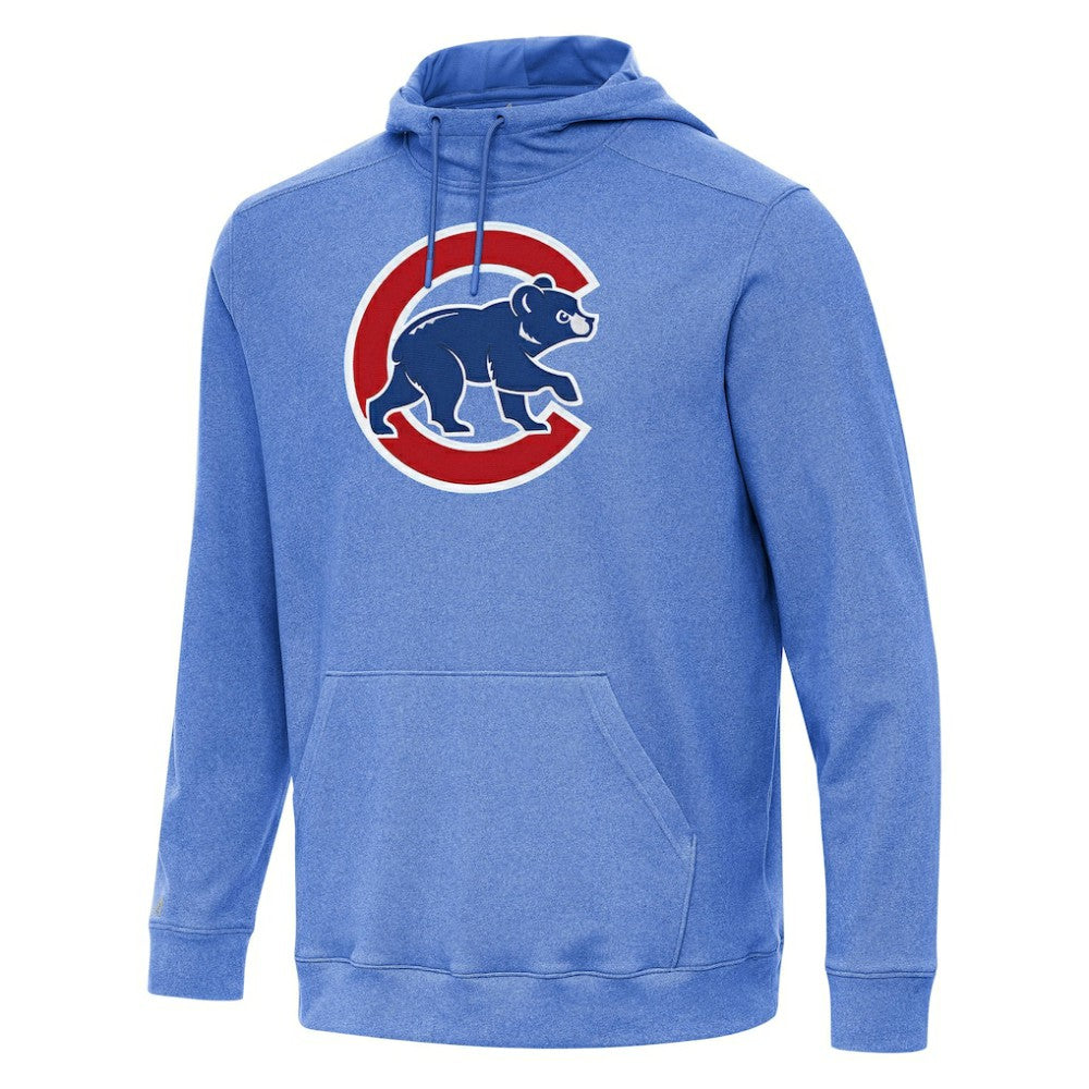 Chicago Cubs Antigua Cloud Pullover Hoodie Heather Royal