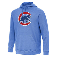 Chicago Cubs Antigua Cloud Pullover Hoodie Heather Royal